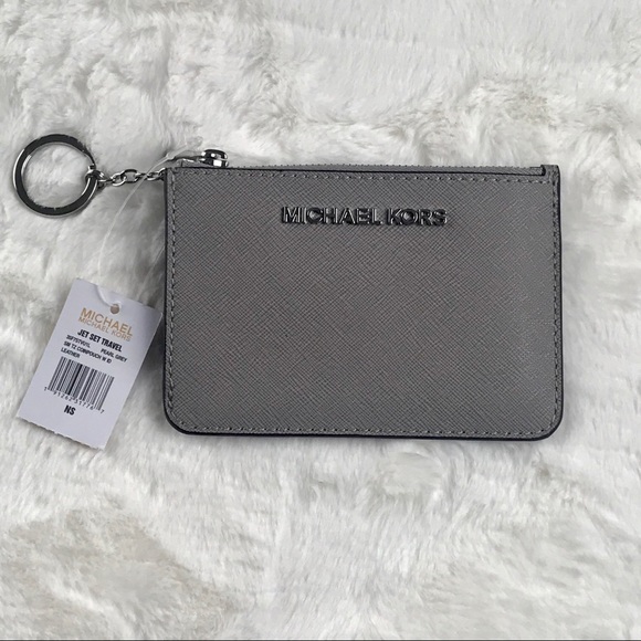 Michael Kors Jet Set Travel Coin Pouch pearl grey - Picture 5 of 7